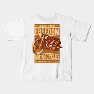 Freedom motocycle Kids T-Shirt